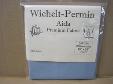 Wichelt Permin Premium Aida Cross Stitch Fabric 14 Count Williamsburg 18" x 25"