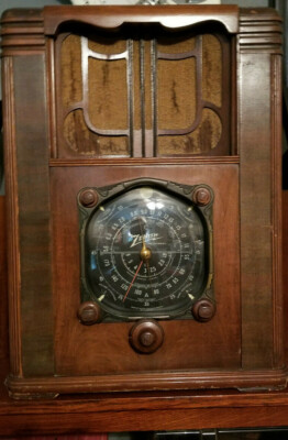 RARE 1930's Zenith Black Dial Model Tombstone Radio - All Original -  Working | eBay