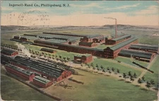 Phillipsburg, NJ: Ingersoll-Rand Co. 1914 - Vintage New Jersey Postcard
