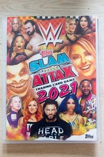 Topps Slam Attax  2021  Mappe mit  351 Karten +16 Limitierten +2 XXL Wrestling