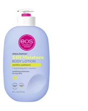 EOS Shea Better Body Lotion Vanilla Cashmere 16oz – 24HR Moisture,  NEW 2 PACK