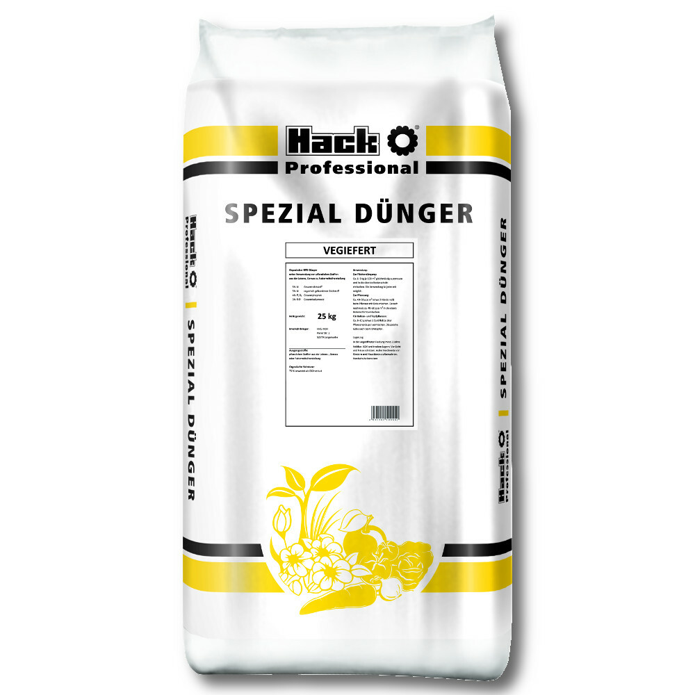 Engrais universel HACK PROFI Vegiefert résout le manque de nutriments potager 25kg
