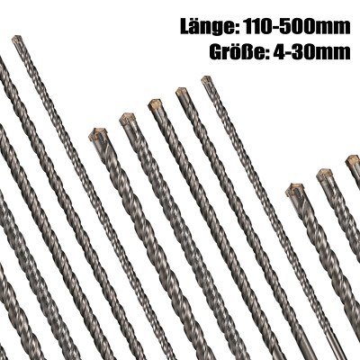 1x SDS PLUS Hammerbohrer Betonbohrer DM 4-30 mm L 110-500 mm für Bohrhammer