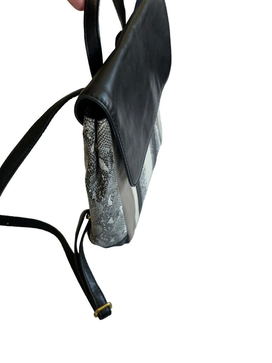 Fossil Claire Patchwork Leather Backpack SHB2305186 Black  display picture 1