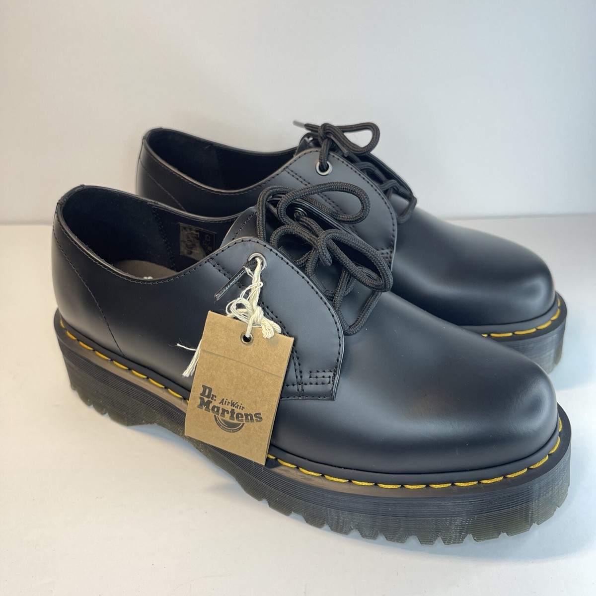 【未使用】Dr.Martens JARRICK LO 3 TIE SHOE Jarrick Lo Smooth Leather Platform Shoes in Black | Dr. Martens