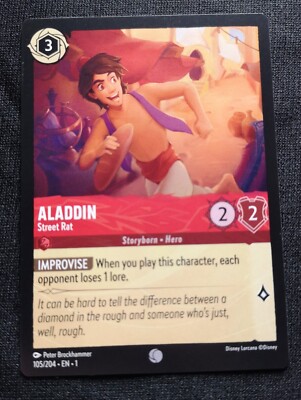 Aladdin - Street Rat - Lorcana - The First Chapter - NM - 105