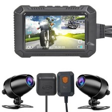 3" Motorcycle DVR Dash Cam Recorder 1080P GPS WIFI Dual Camera Video Recorder