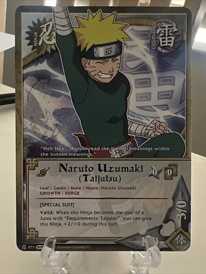 Naruto CCG/TCG Naruto Uzumaki (Taijutsu) 1st Edition S19 Bandai