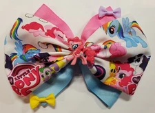 CUTE!!! Big 6 1/2" princess Baby Girl handmade Boutique Hair Bow 