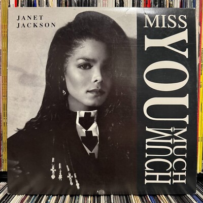 JANET JACKSON - MISS YOU MUCH / YOU NEED ME (12'') 1989!!  RARE!!  A&M / SP-12315