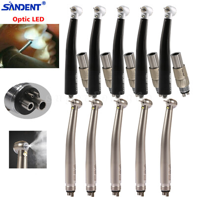 SANDENT Dental LED E-generator Fiber Optic Handpiece 4Hole Coupler For NSK OR