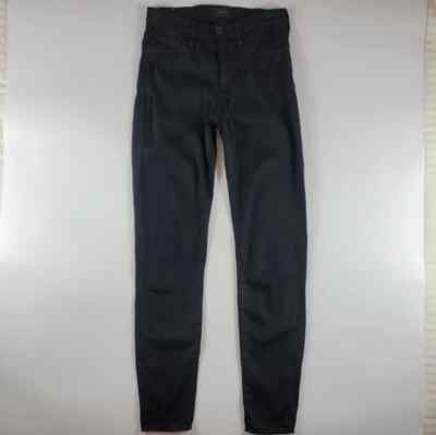 Hudson Barbara High Waist Super Skinny Jeans in Black, 26