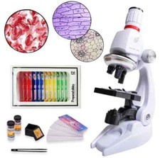 1200X Biological Microscope Kit Lab with LED Microscopio Home Educational Toy