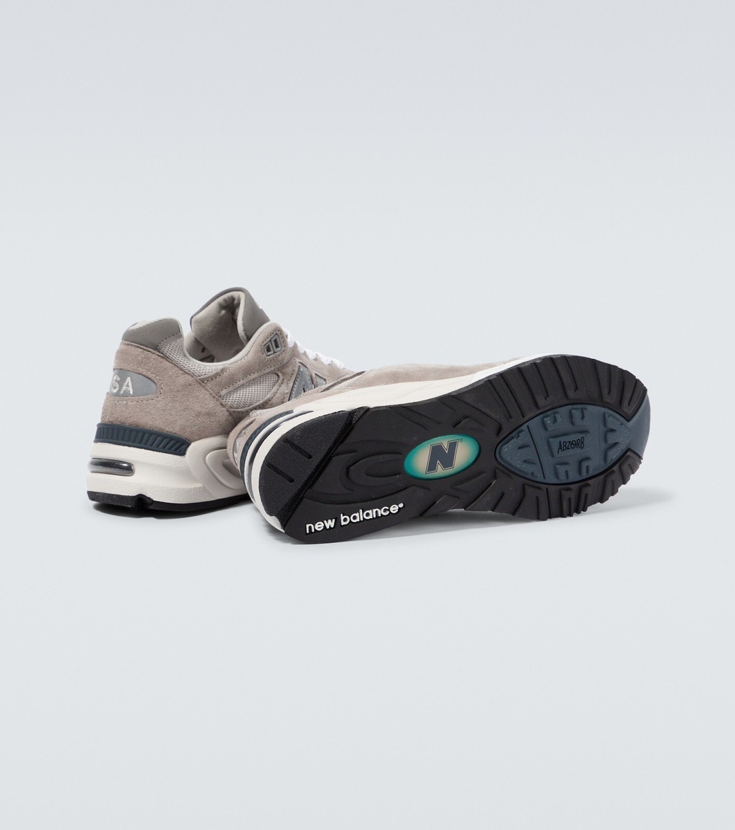 New Balance 990V2 Grey Made In USA Lifestyle Sneakers Men