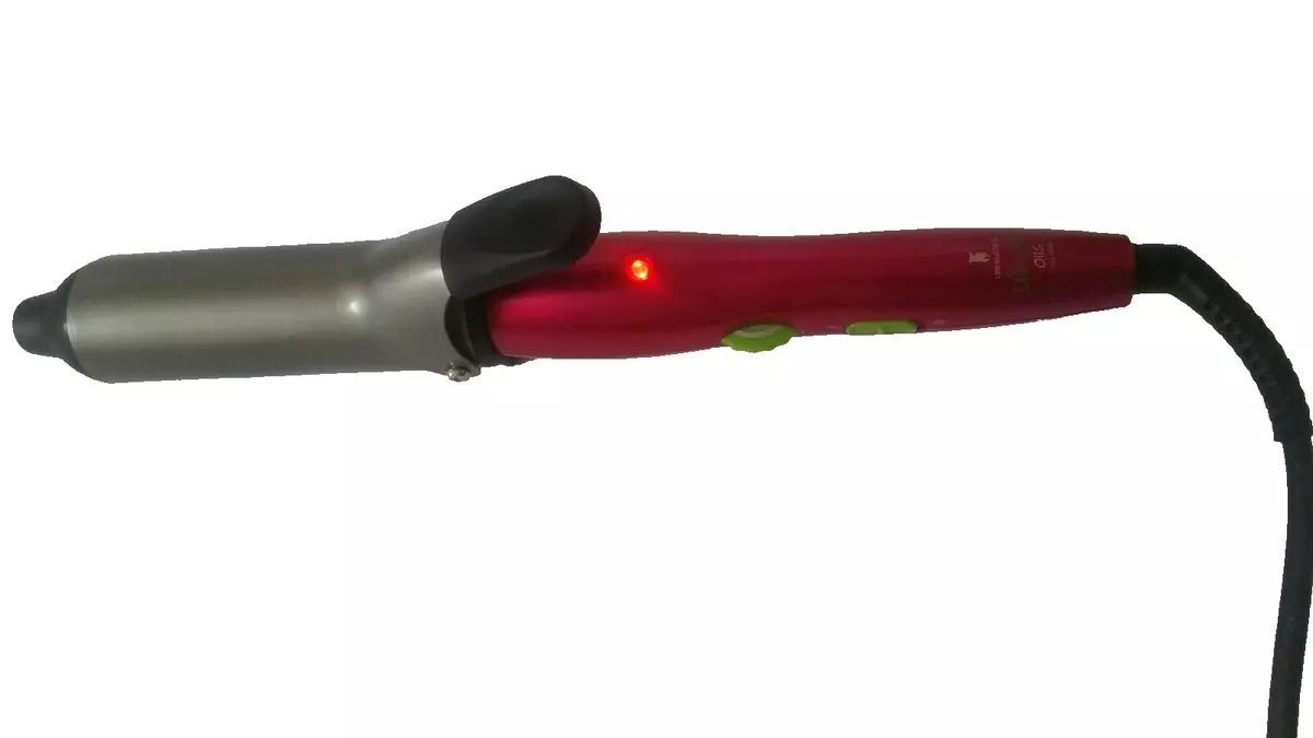 LEE STAFFORD HEATED HAIR JUMBO TONG UBUNTU OILS LARGE BARREL IRON CURLER 40mm
