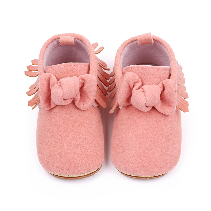 SAOLA Stivaletti nappe mocassini culla scarpe tinta unita neonato bambina suola morbida