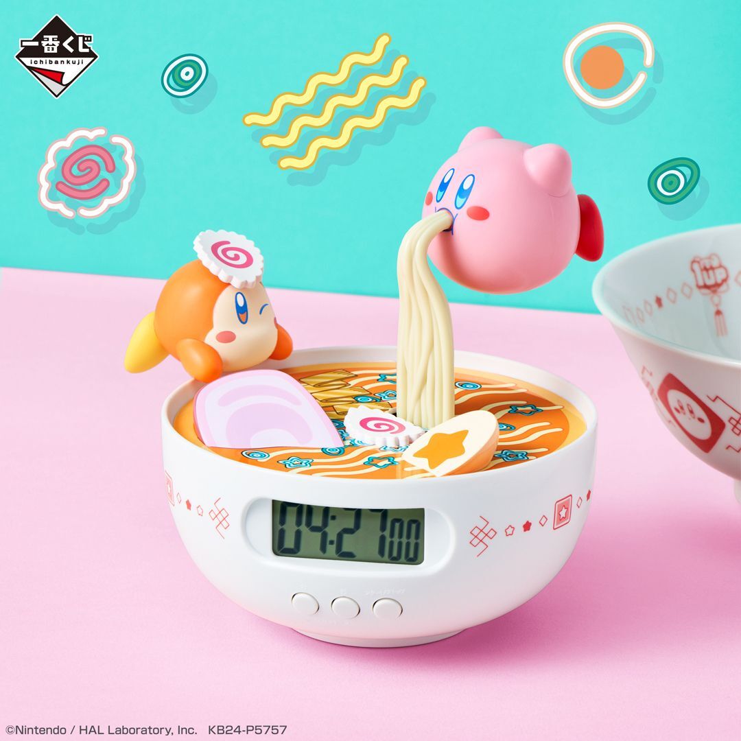 Ichiban kuji Kirby of the Stars Pupupu Prize A Ramen Timer Figure