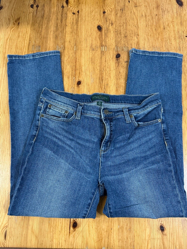 Lauren Jeans Ralph Damen Denim blau klassisch gerade Größe 8P - Bild 10 von 15