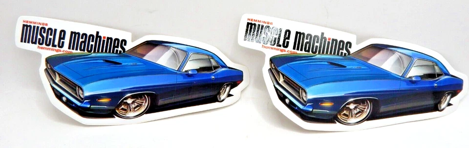 批量 2 件 乙烯基贴花贴纸 肌肉机 克莱斯勒 普利茅斯 Cuda Hemmings — 第 2/3 张图片