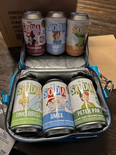 Boîte à Lunch Loungefly Funko Soda Peter Pan – Neuve – Bleue – Sans Sodas