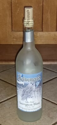 Put-in-Bay Lake Erie Ohio Heineman's Winery EMPTY Wine Bottle SAUVIGNON BLANC