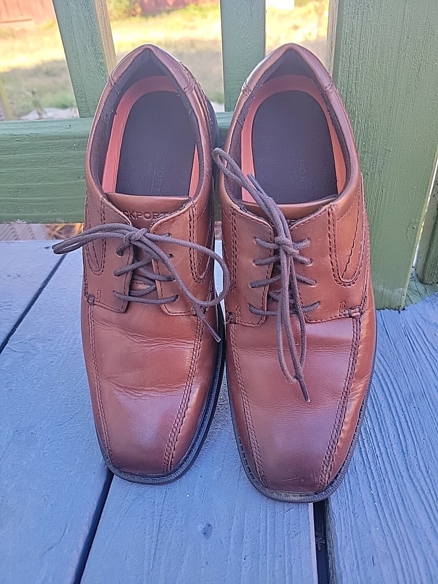 Rockport CH5575 Men's Size SL2 Bike Toe Brown Gradient Lace Oxford Shoes