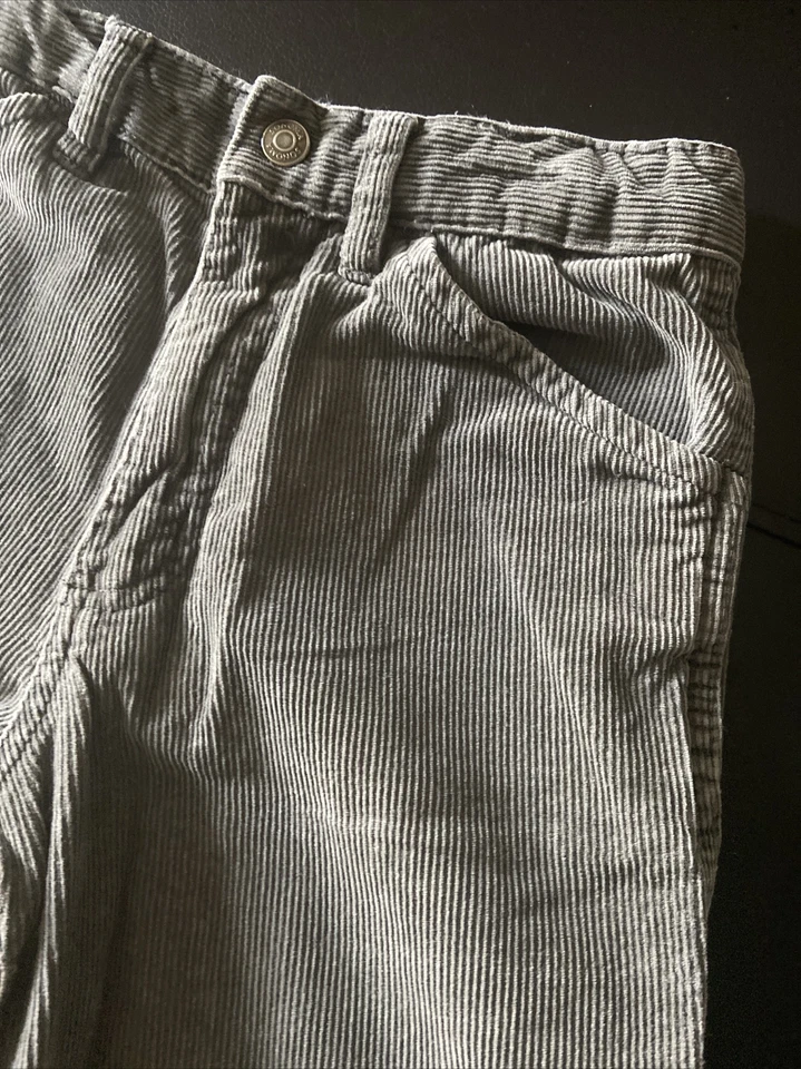 Pantalones de Pana Sonoma Life Gris Niños 7 Ajustables Gris Suave Botón Bolsillos a Presión Foto 2 de 3