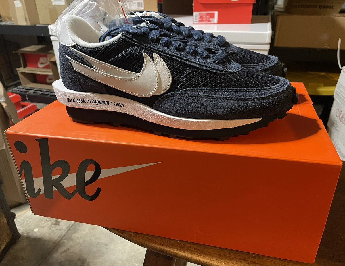 Nike LD Waffle SF sacai Fragment Blue Void Size 10.5, DS BRAND NEW