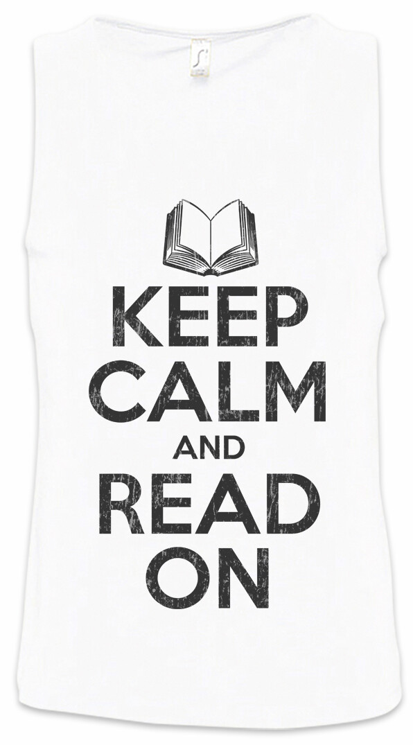 ALTRA Canotta uomo Keep Calm And Read On nerd geek libri libri love amore leggere