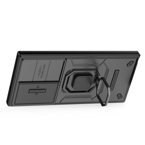 Ring Holder Stand Sliding Lens Protection Case For Samsung Galaxy S23 Ultra Plus - Picture 8 of 20