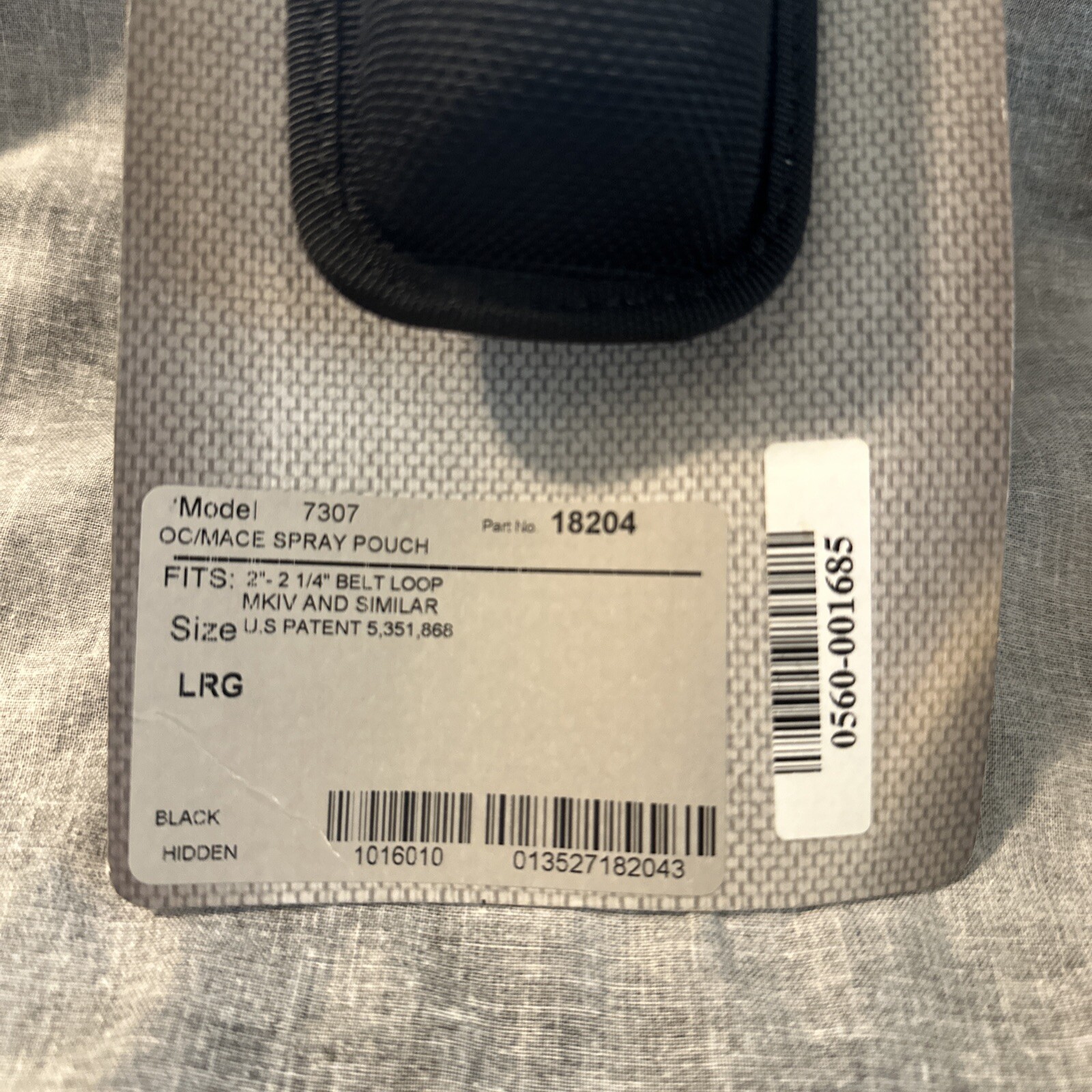 Bianchi 18204 7307 Series AccuMold OC/Mace Pepper Spray Holder Pouch