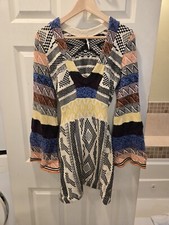 Free People S   Southwestern Mini Sweater Dress