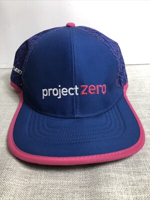 Mizuno Project Zero Fleet Feet BCRF Pink Ribbon Cancer Fight Hat Running READ!