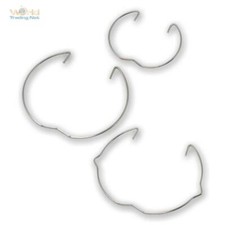 5er Set Haltering für Einbaustrahler, Ø 35mm oder 51mm Sprengring MR16/GU10/MR11