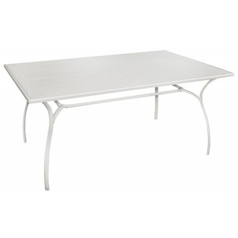Table de bar Desenzano en fer forgé ivoire, l'élégance haut de gamme