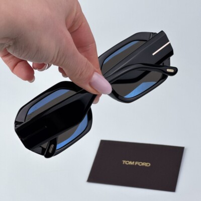 Tom Ford Men Sunglasses Black Smoke Square VERONIQUE-02  display picture 1