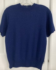 VTG San Remo Pull Over Crew Neck Sweater Back Zip Small USA Made
