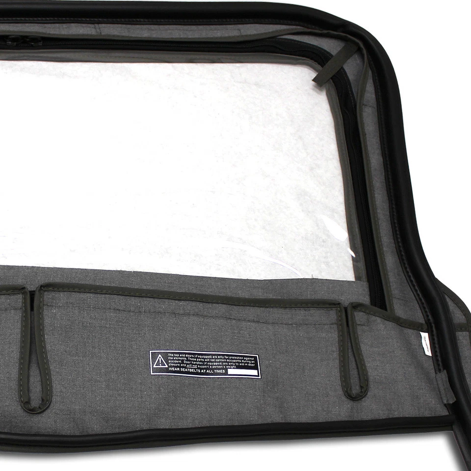 Jeep Wrangler TJ Top, 03-06, ventanas tintadas, puertas superiores, diamante caqui Foto 3 de 4