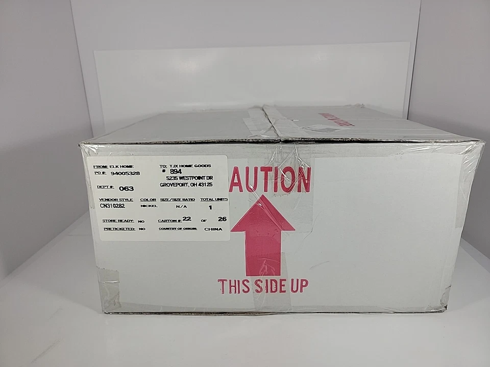 Thomas Blakesley 15" Wide 11" Tall 3-Light - Brushed Nickel New Opened Box - Image 4 of 4