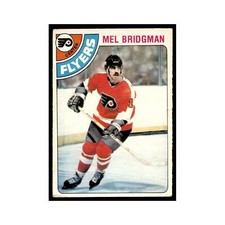 Mel Bridgman 1978 O-Pee-Chee (Damaged) #26 Philadelphia Flyers Hockey Card Poor
