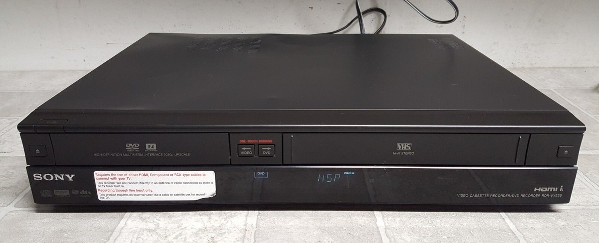Sony RDR-VX535 VHS VCR /DVD Recorder Combo HDMI NO REMOTE (SEE