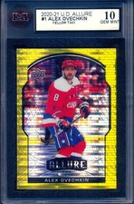 2020-21 Allure Yellow Taxi #1 Alexander Ovechkin Capitals Graded KSA 10 GEM-MINT