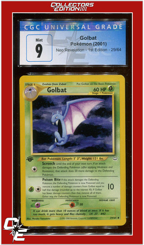 Golbat (1st Edition) graded CGC 9 for sale on eBay