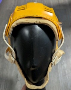 Vintage 70’s Cooper SK 120 Hockey Helmet Yellow Made In Canada Skate Boarding 