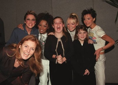 pop stars royalty Sarah Ferguson Mel C Mel B Princess Eugenie Emma- Old Photo 2