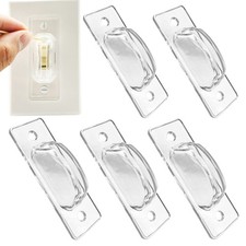 Light Switch Guard, 6 Pack, Clear lock, Child Proof MiddleHole