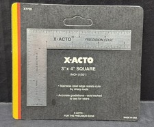 NEW - Xacto x7726 Precision 3" x 4 Stainless Steel Square 1/32 - MOC