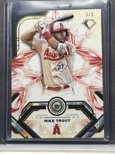 2025 Diamond Icons Mike Trout Genuine Diamond /5 Angels 3/5 Baseball Card