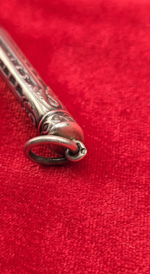 SIFFLET ANCIEN ARGENT MASSIF ANTIQUE WHISTLE STERLING SILVER - Photo 4/4