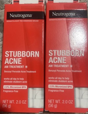 Neutrogena Stubborn Acne AM Treatment Expired 8/23 X2